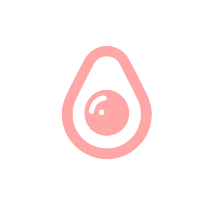 Modern Avocado Logo #ffa6a6