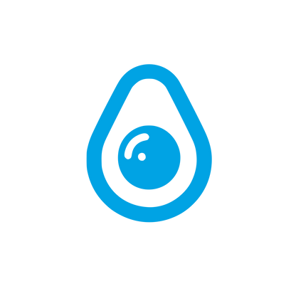Modern Avocado Logo #00a3e4