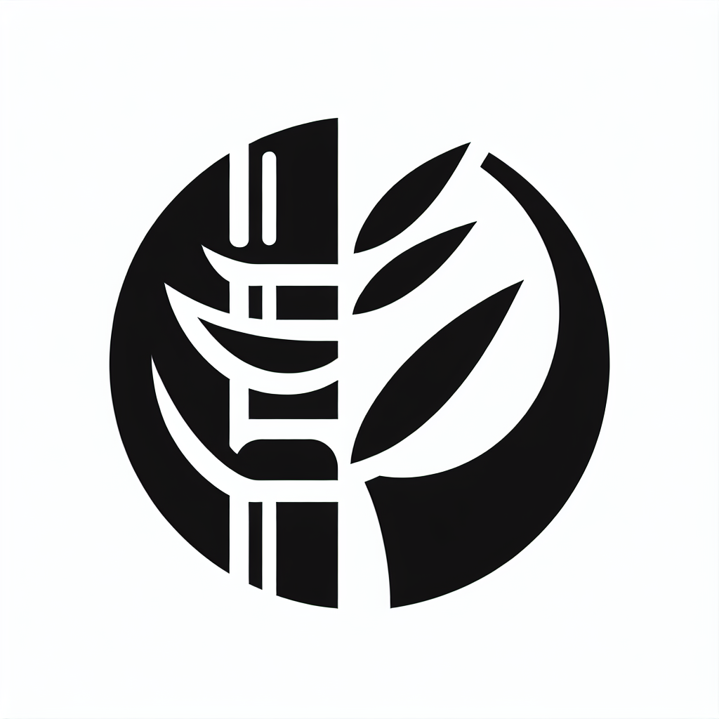 Logo with Leaves Design