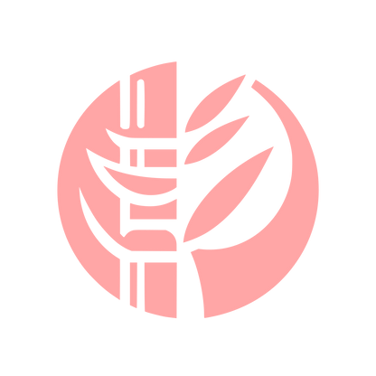 Logo with Leaves Design #ffa6a6