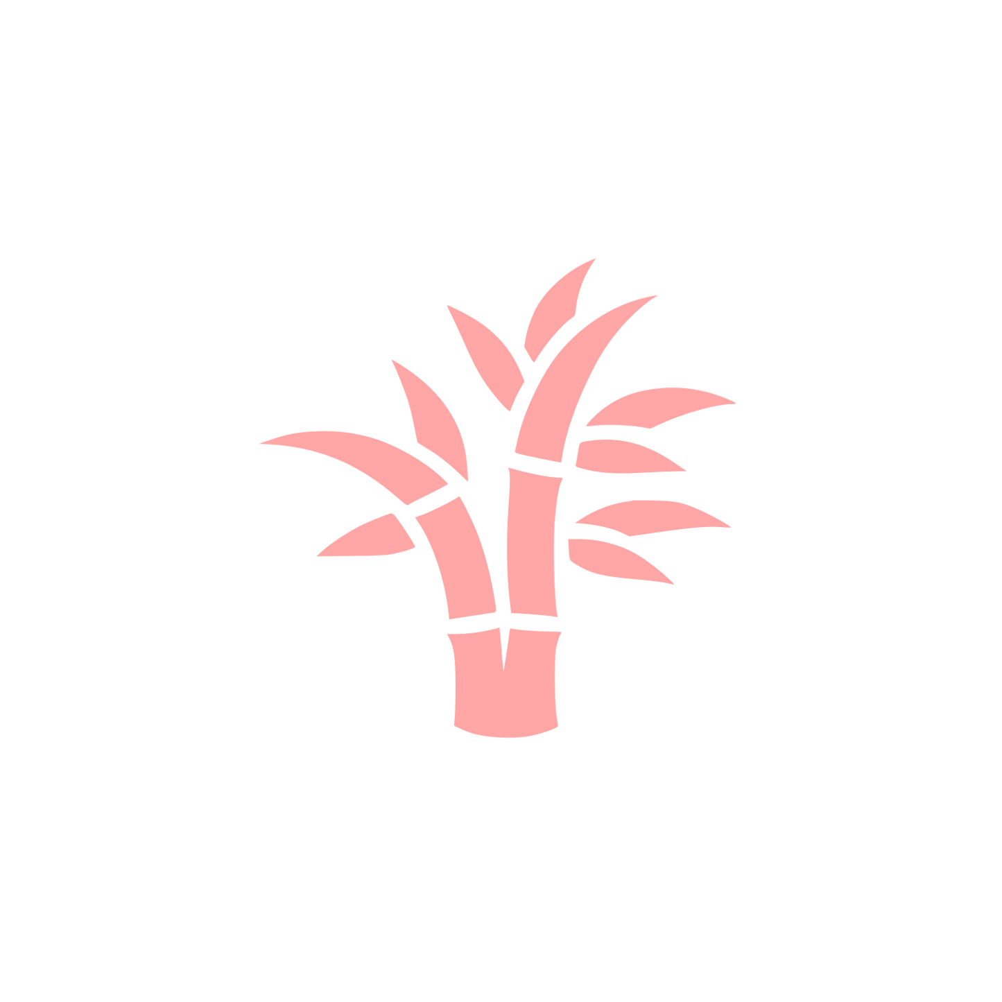 Bamboo Logo Design #ffa6a6