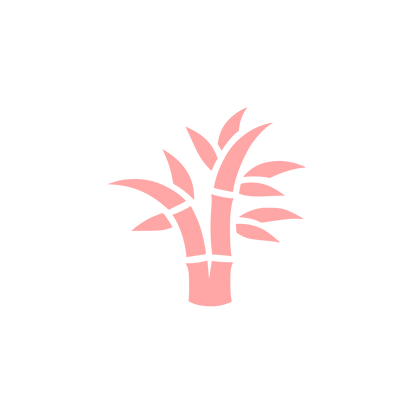 Bamboo Logo Design #ffa6a6