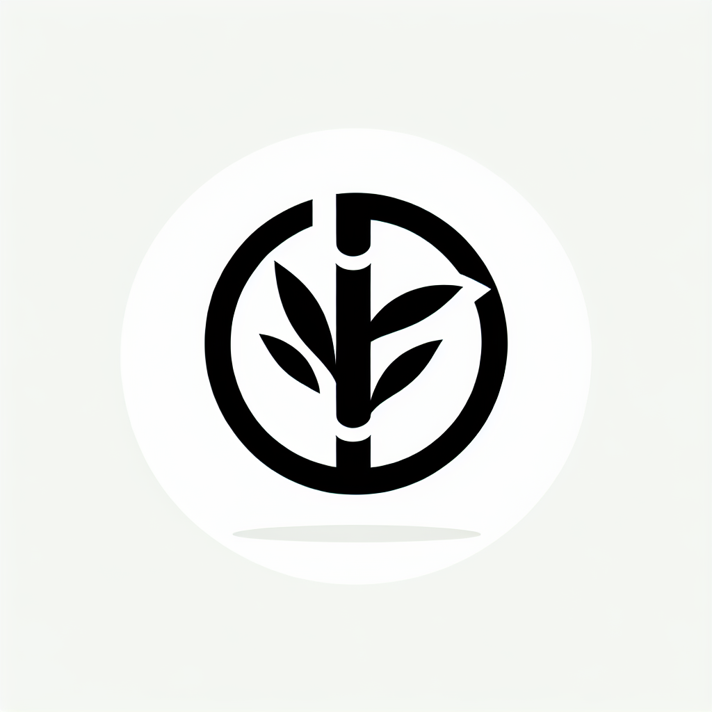 Logo with Bamboo Design