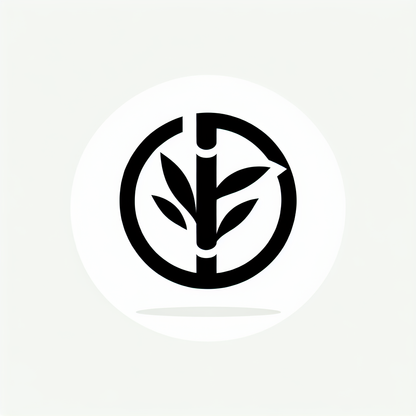 Logo with Bamboo Design