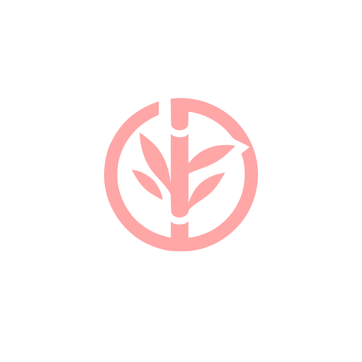 Logo with Bamboo Design #ffa6a6