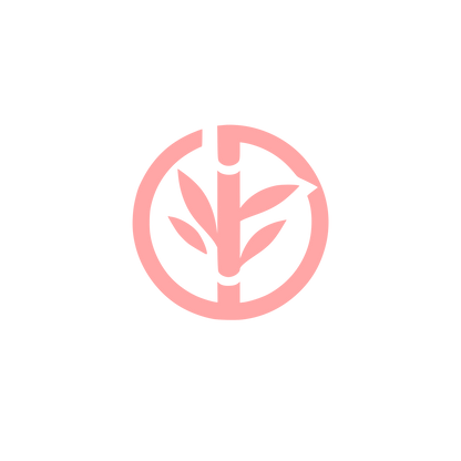 Logo with Bamboo Design #ffa6a6