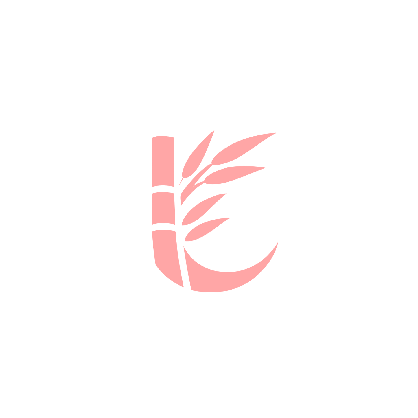 Bamboo Plant Logo #ffa6a6