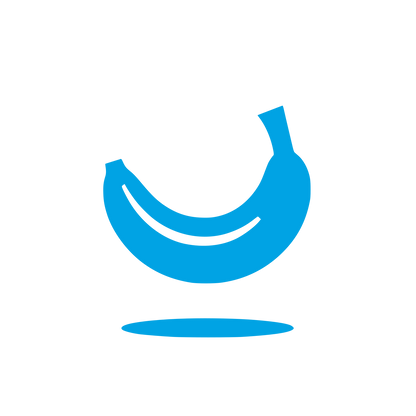 Banana Logo Design #00a3e4