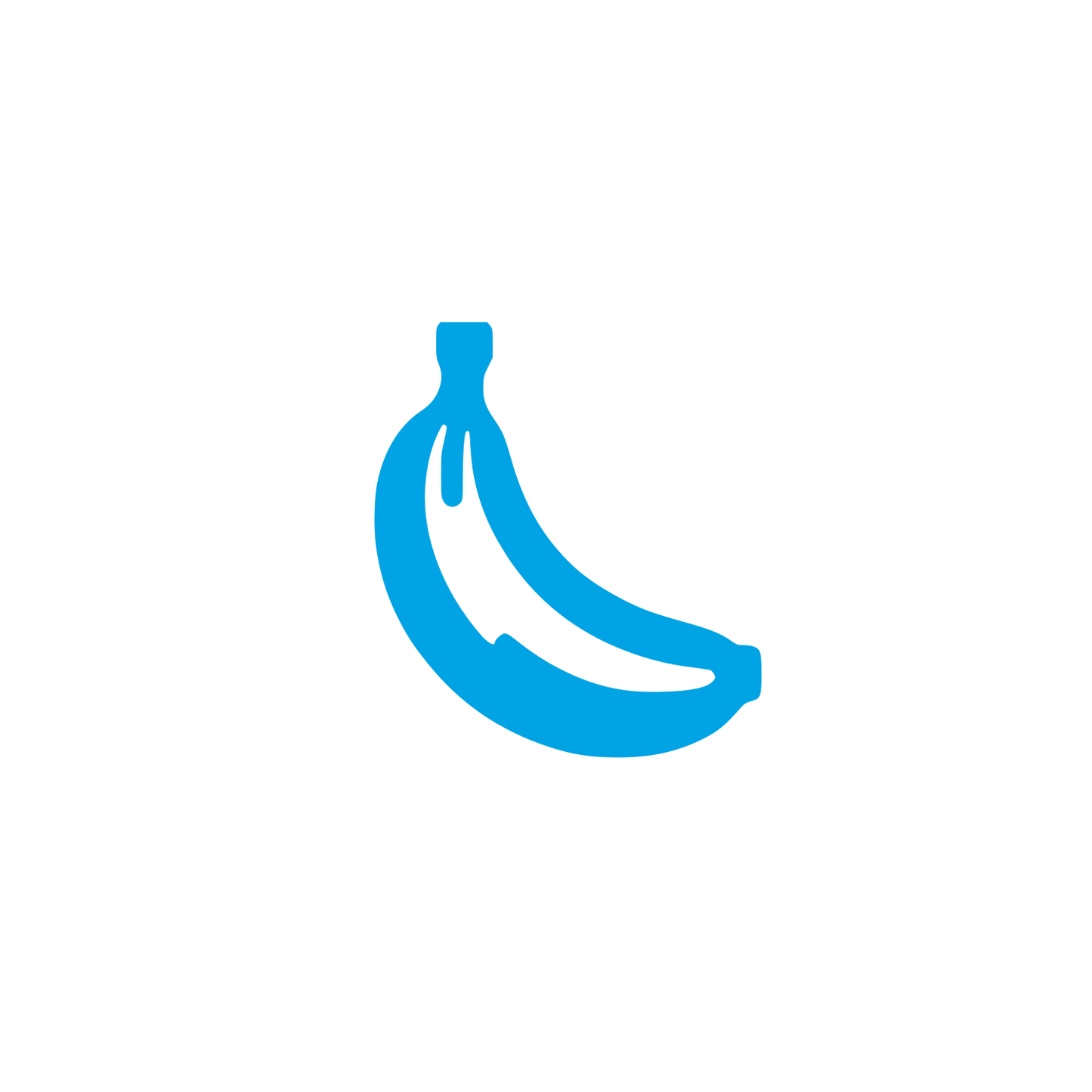 Banana Logo Design #00a3e4