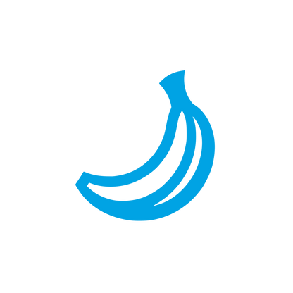 Banana Logo Design #00a3e4