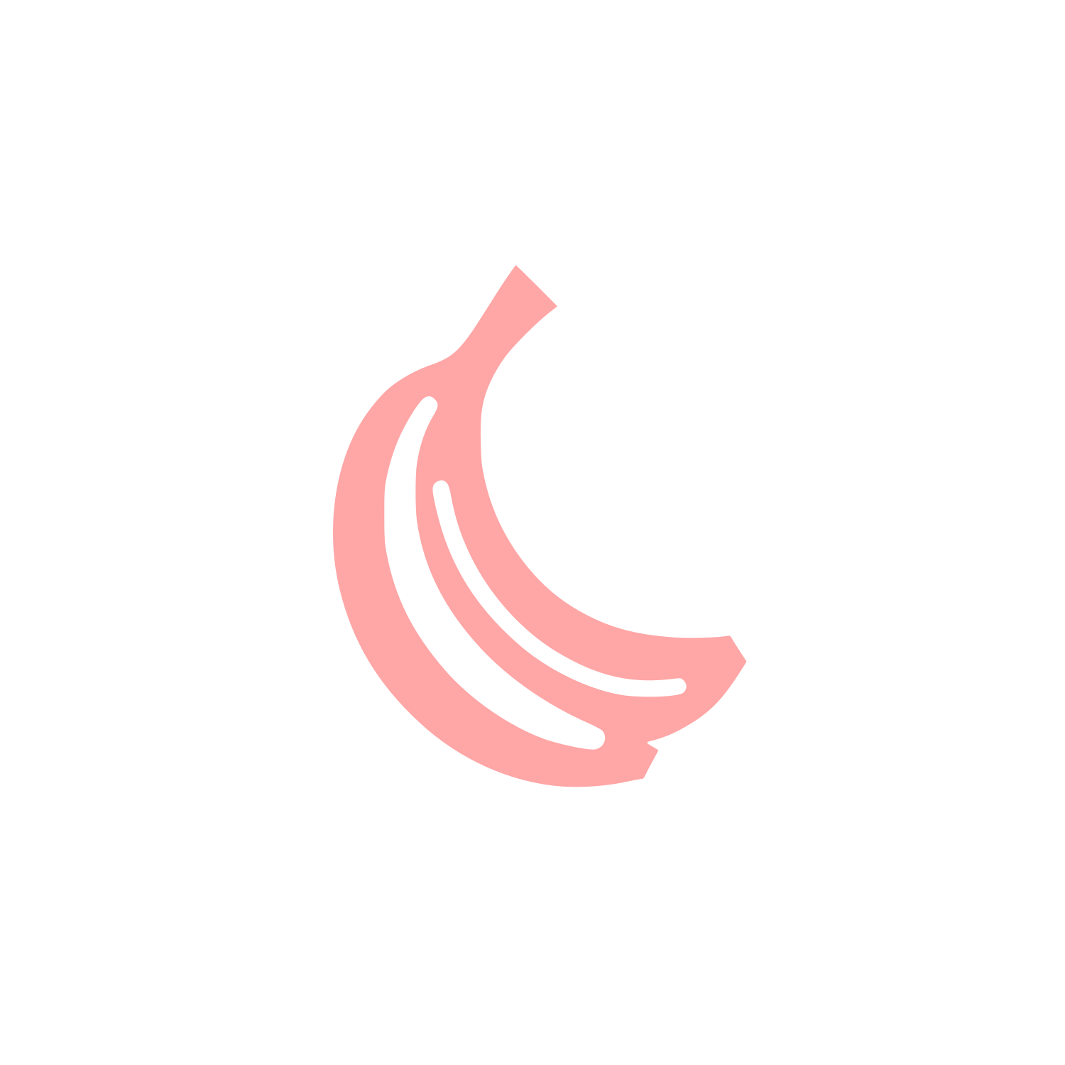 Banana Logo Design #ffa6a6