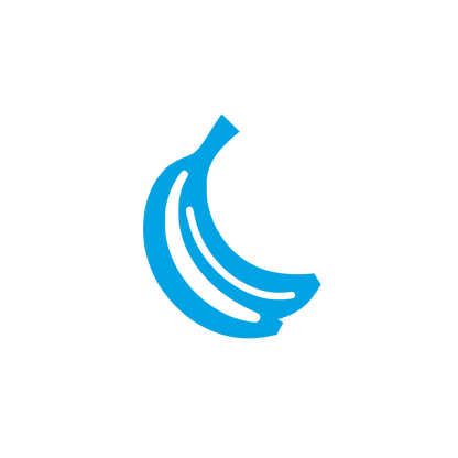 Banana Logo Design #00a3e4