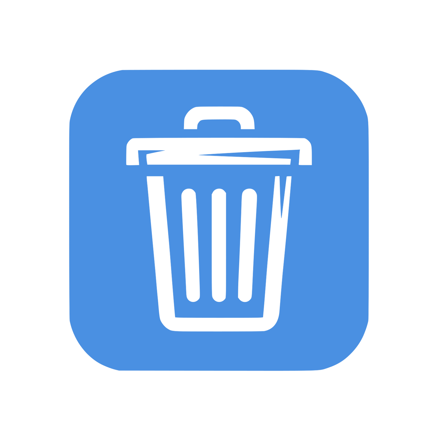 Trash Can Logo #4A90E2