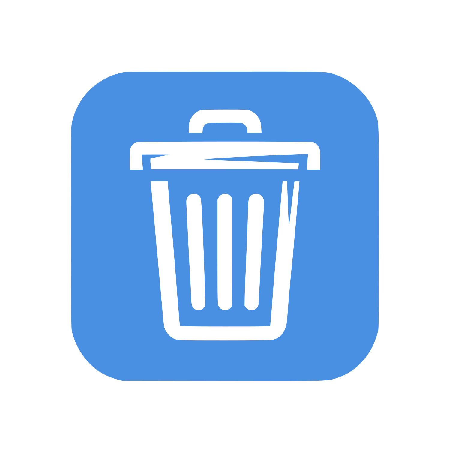 Trash Can Logo #4A90E2