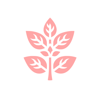 Leafy Tree Logo #ffa6a6