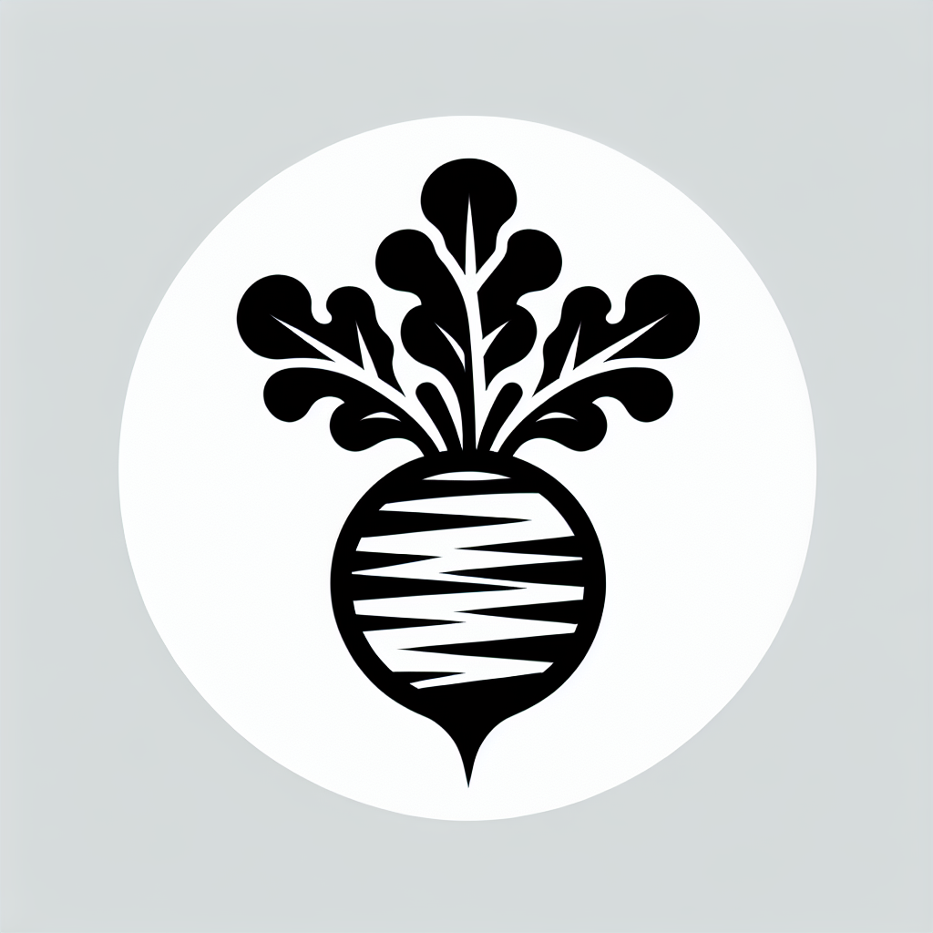 Logo with Radish Design