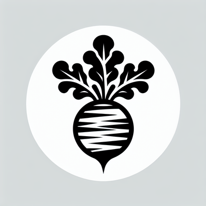 Logo with Radish Design