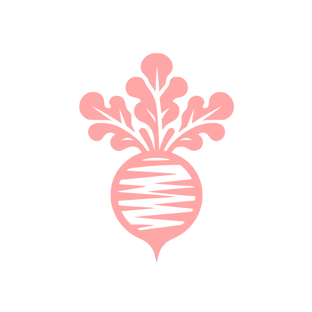 Logo with Radish Design #ffa6a6