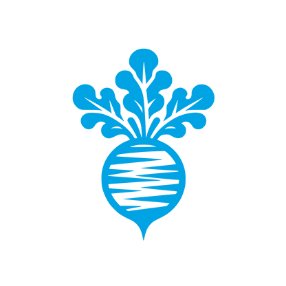 Logo with Radish Design #00a3e4