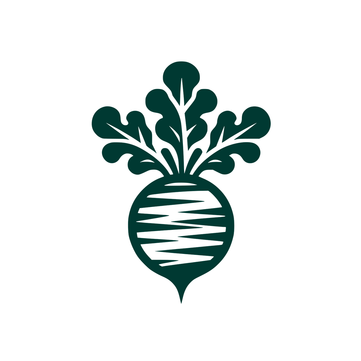 Logo with Radish Design #003932