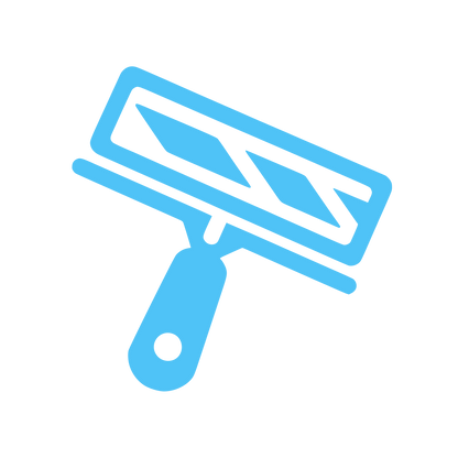 Squeegee Cleaning Logo #4FC3F7