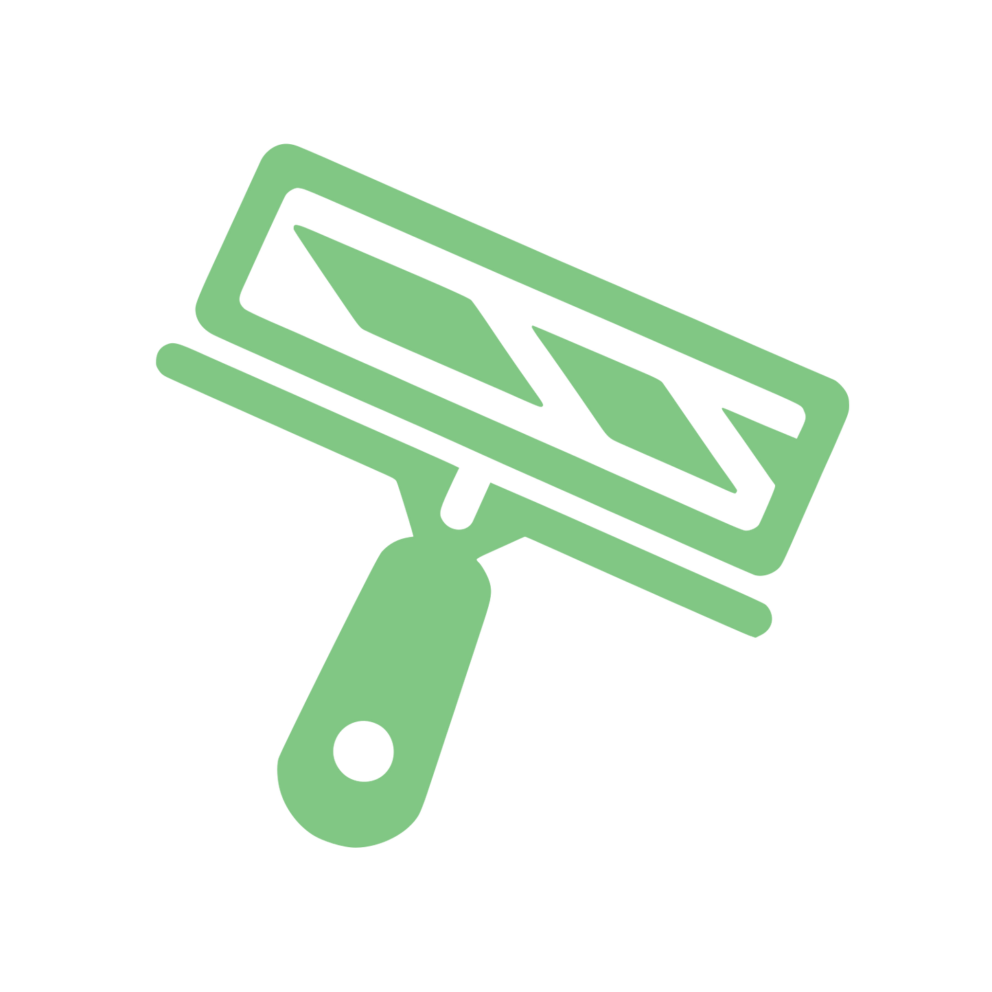 Squeegee Cleaning Logo #81C784