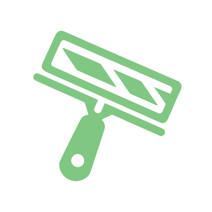 Squeegee Cleaning Logo #81C784