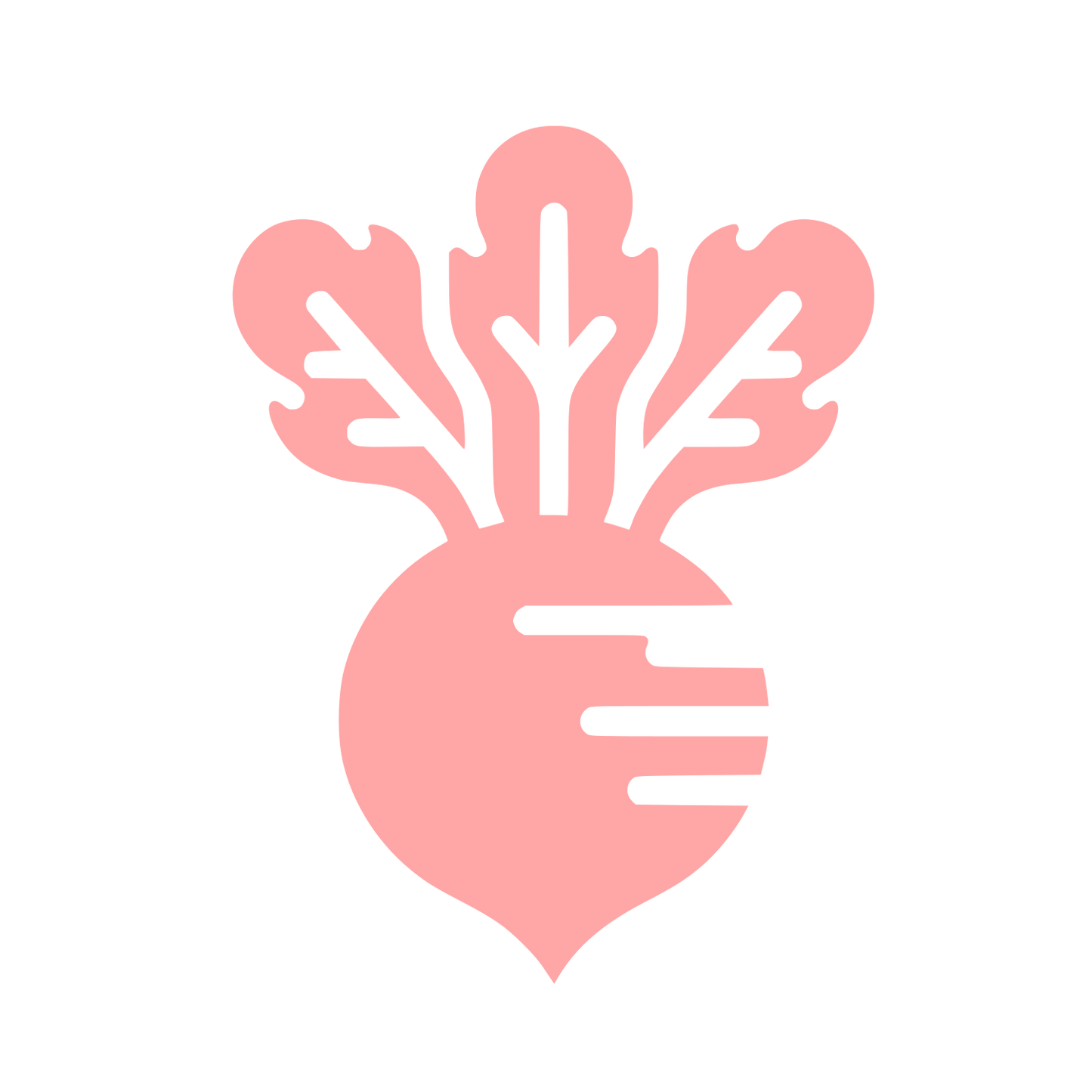 Logo Vegetable Design #ffa6a6