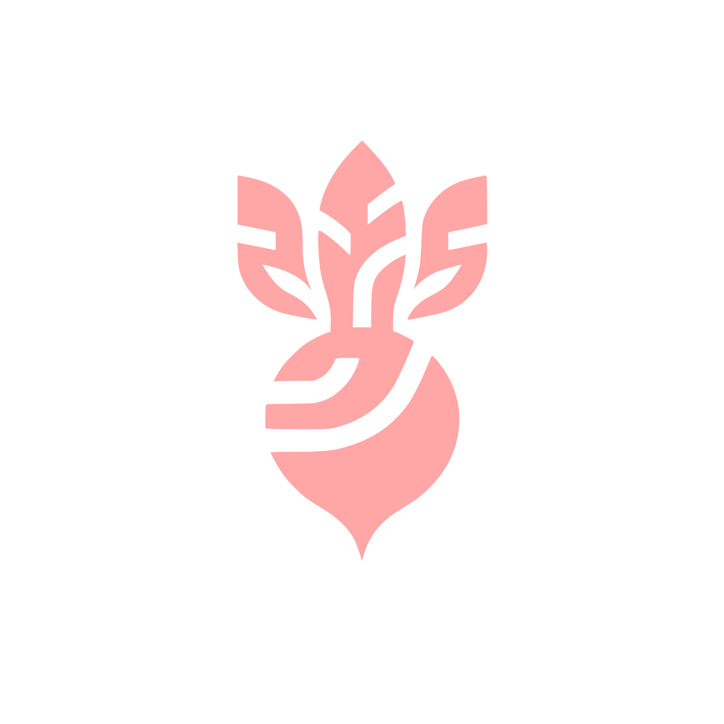 Beet Root Botanic Logo #ffa6a6
