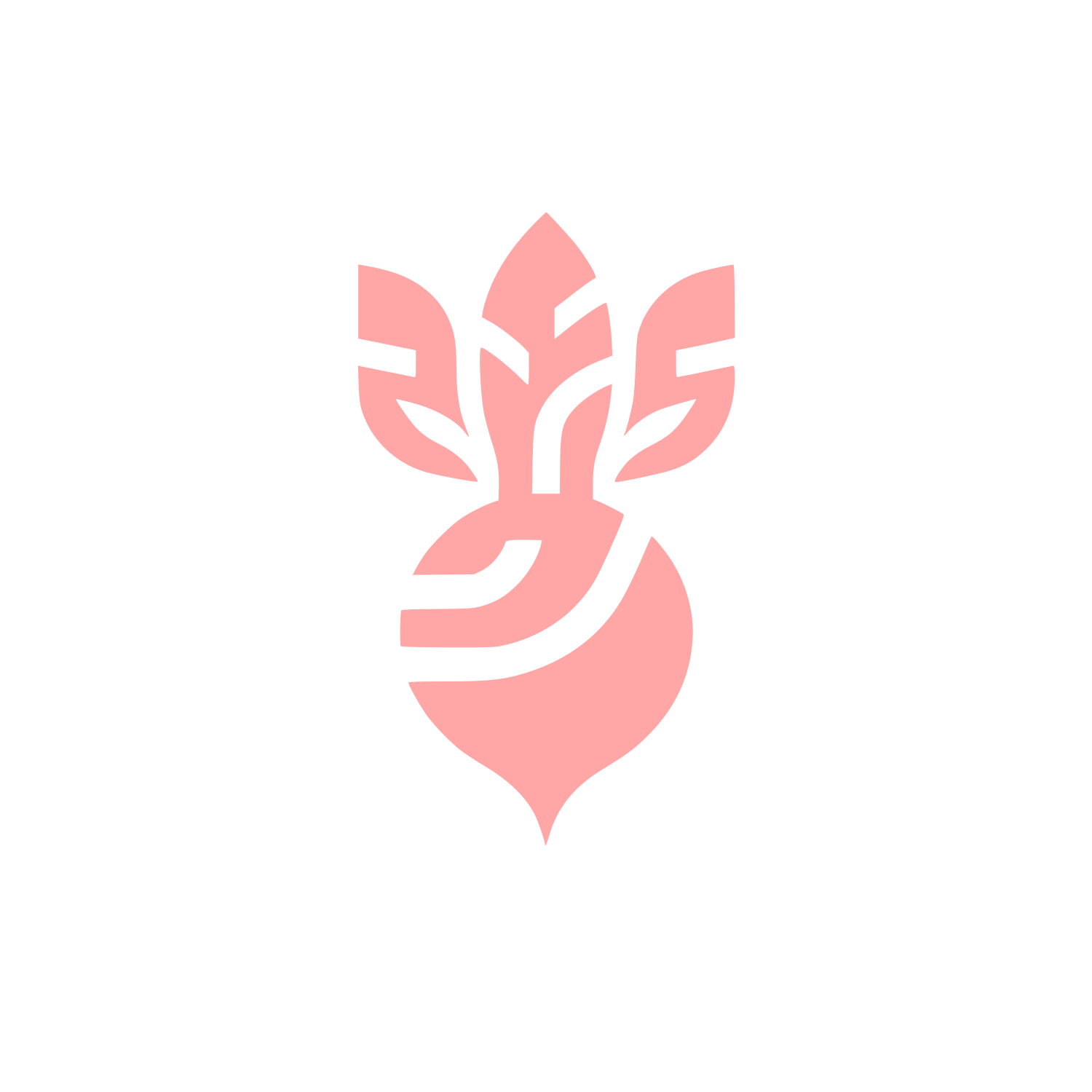 Beet Root Botanic Logo #ffa6a6
