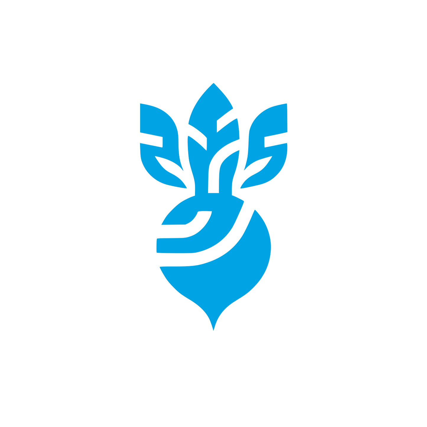 Beet Root Botanic Logo #00a3e4