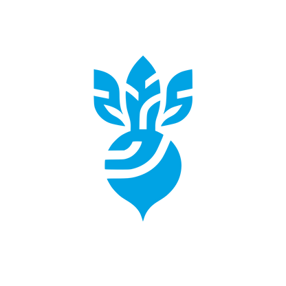 Beet Root Botanic Logo #00a3e4