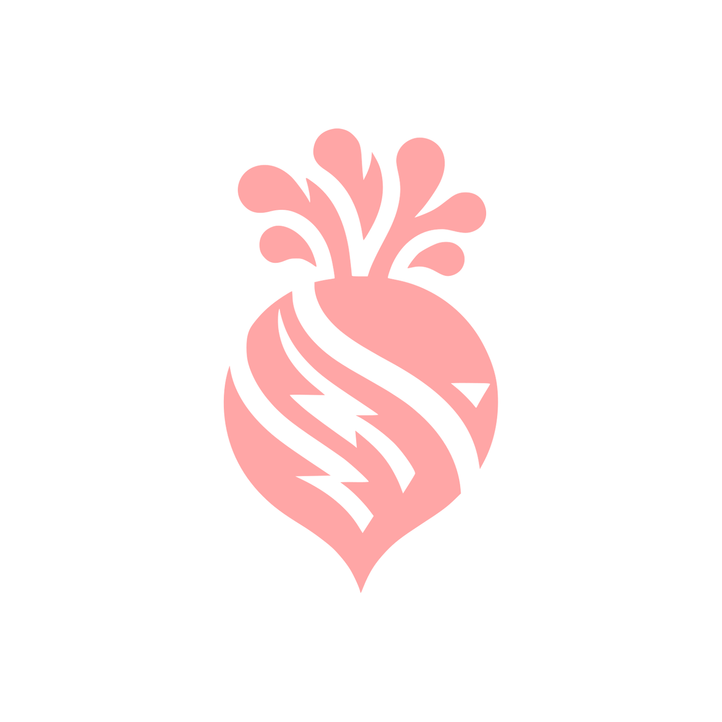 Beetroot Bold Logo #ffa6a6