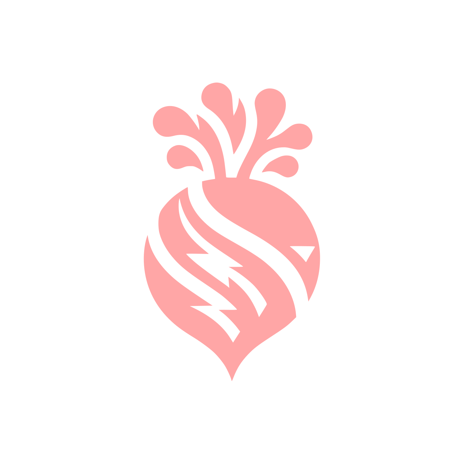 Beetroot Bold Logo #ffa6a6