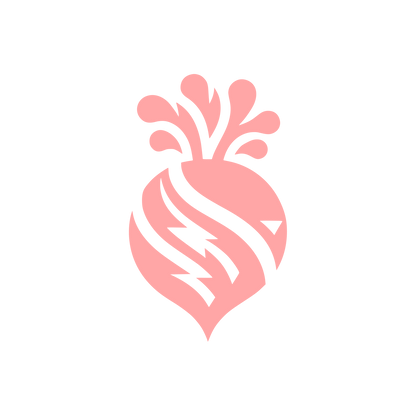 Beetroot Bold Logo #ffa6a6