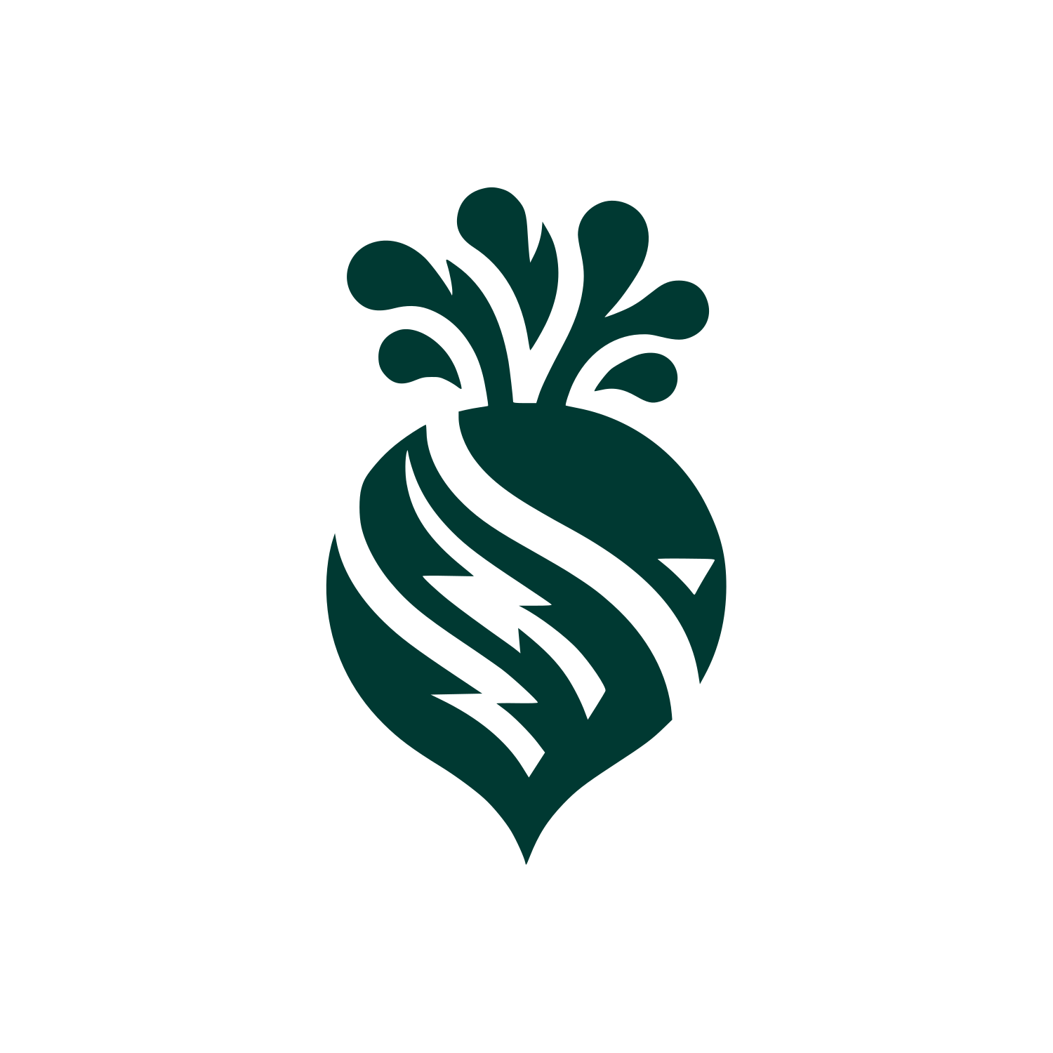 Beetroot Bold Logo #003932