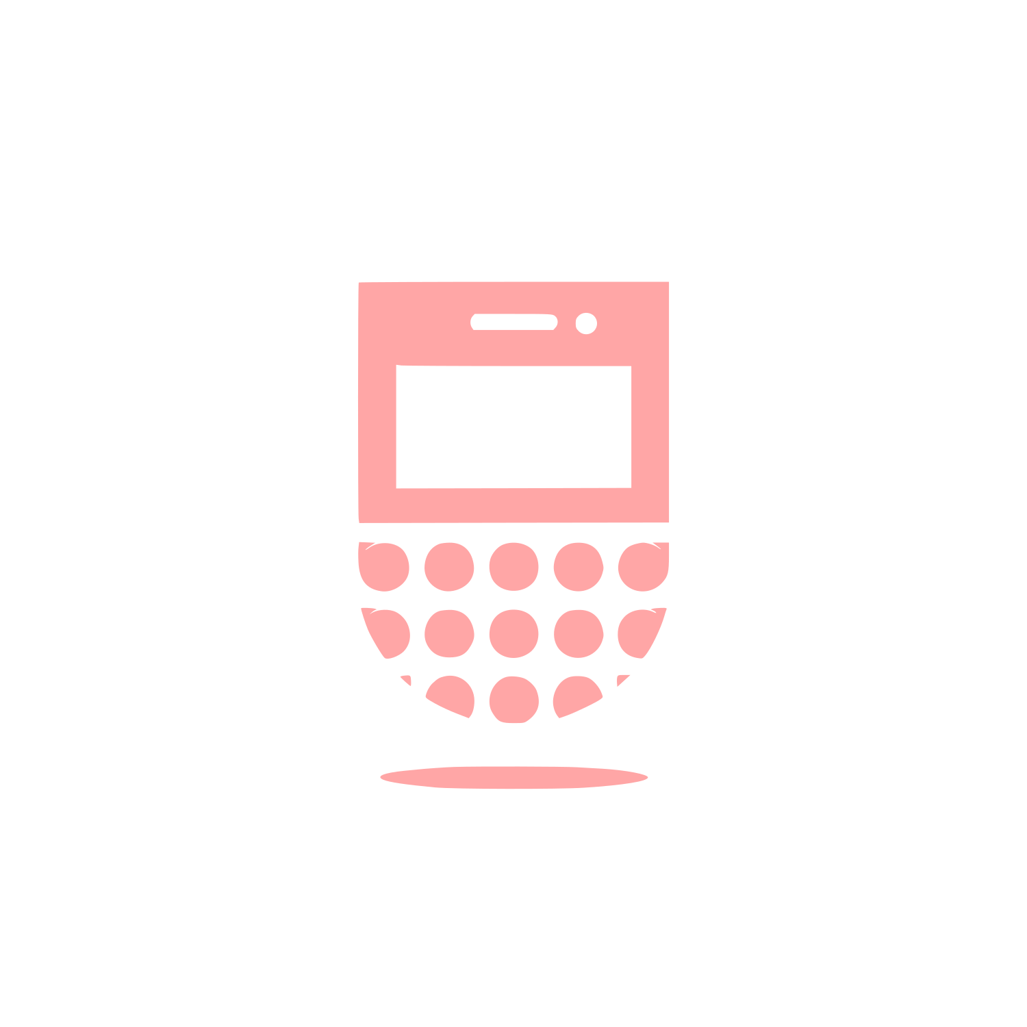 Mobile Device Logo #ffa6a6
