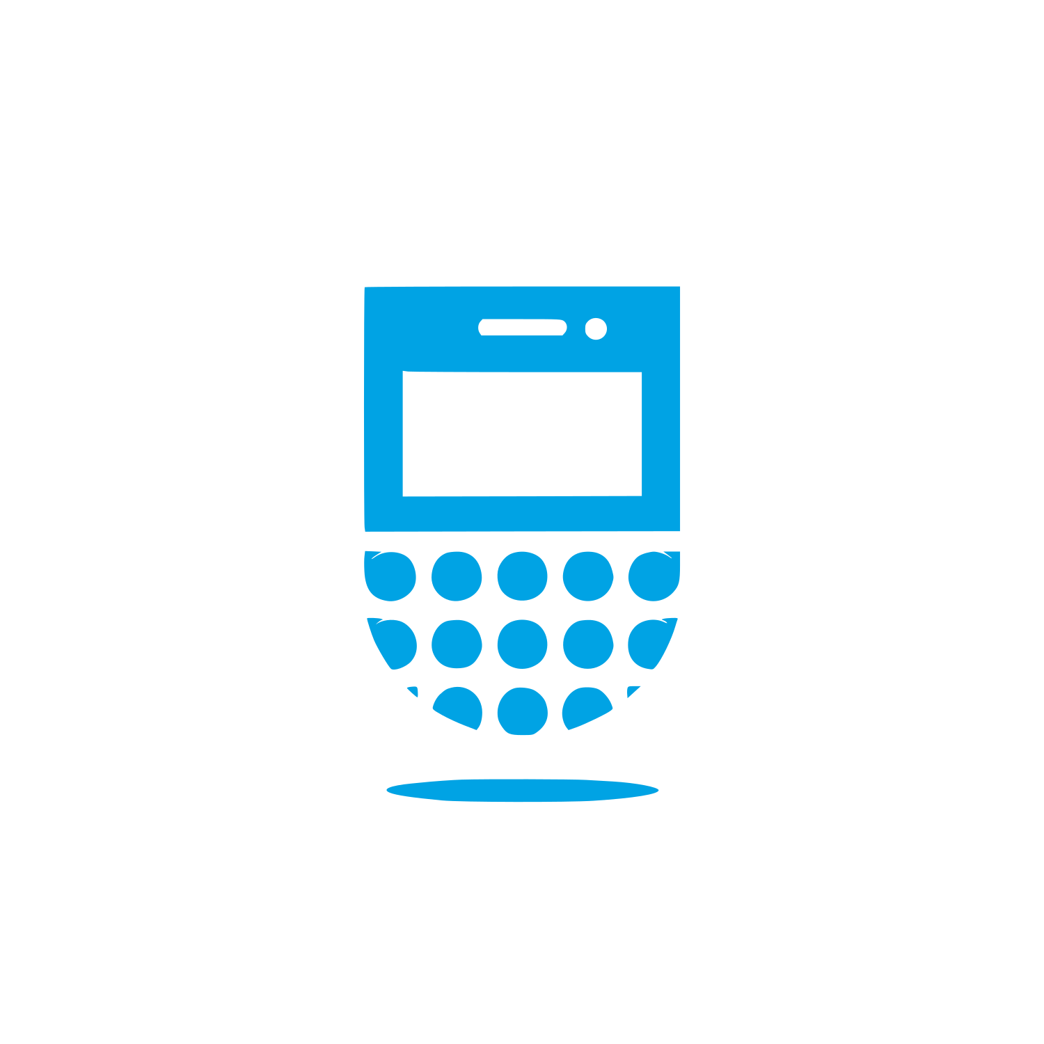 Mobile Device Logo #00a3e4
