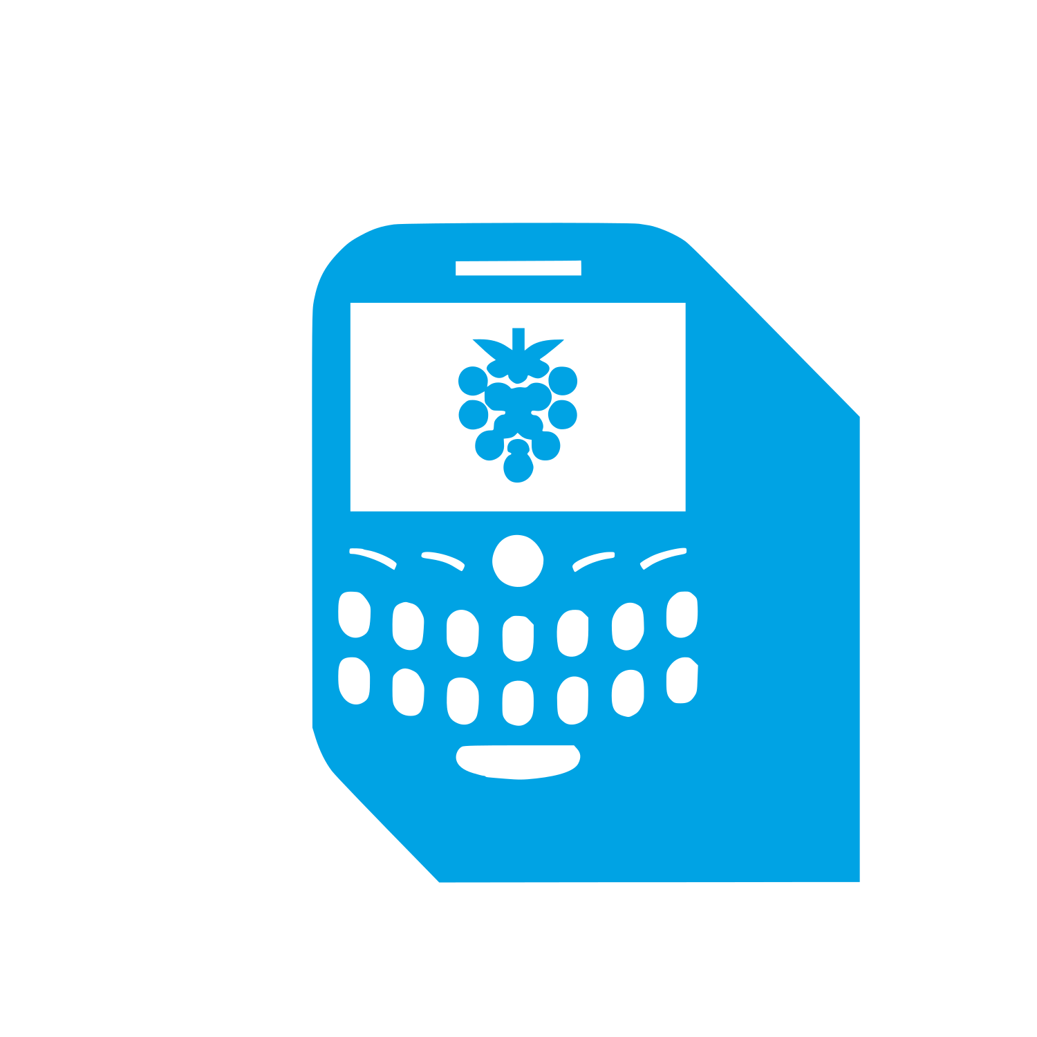Mobile Phone Logo #00a3e4
