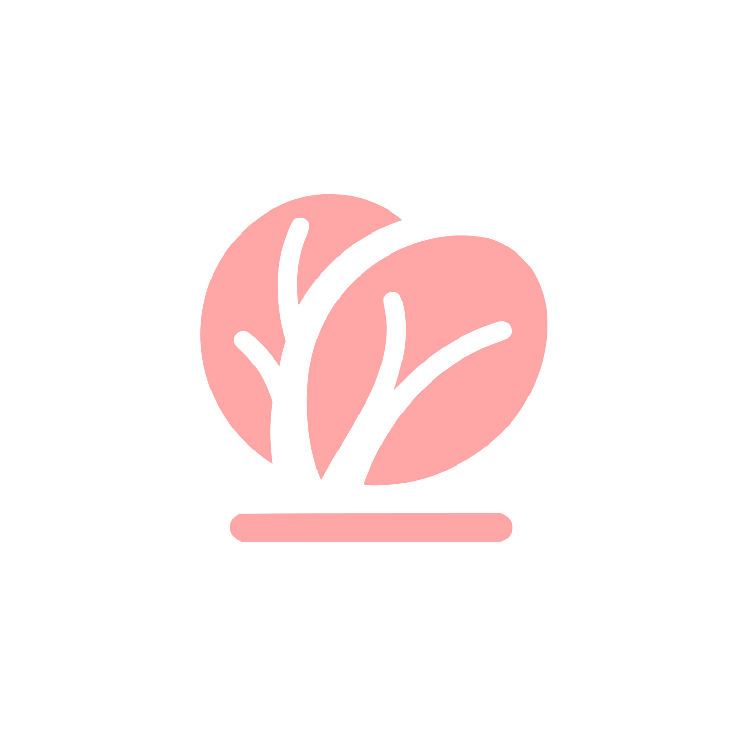 Leafy Plant Logo #ffa6a6