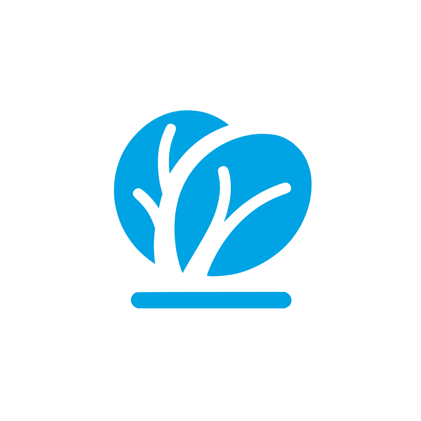 Leafy Plant Logo #00a3e4