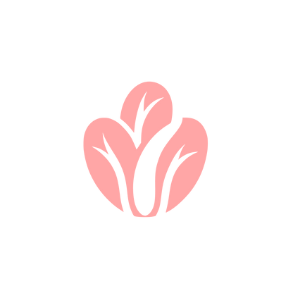 Vegetable Leaf Logo #ffa6a6