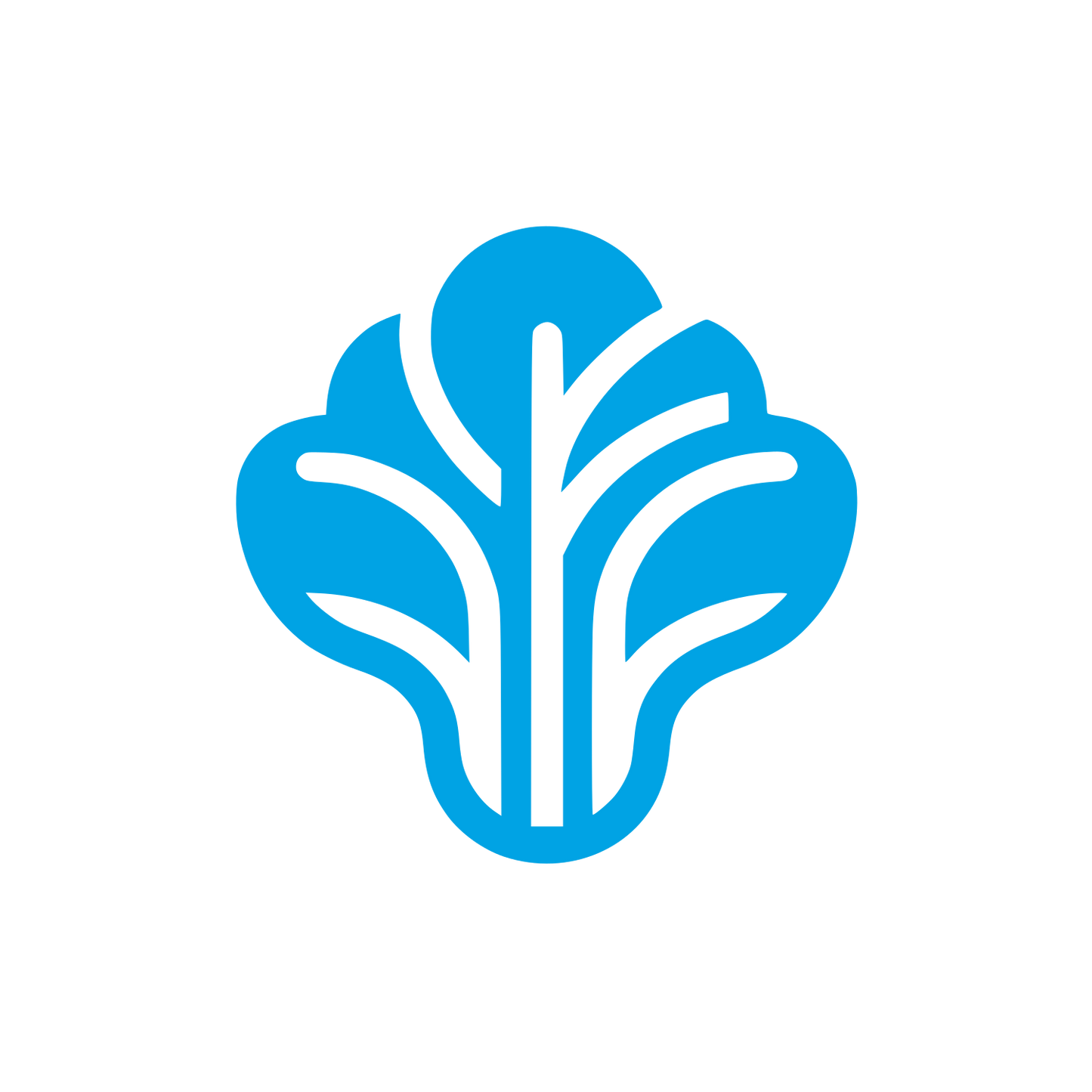 Bok Choy Vegetable Logo #00a3e4