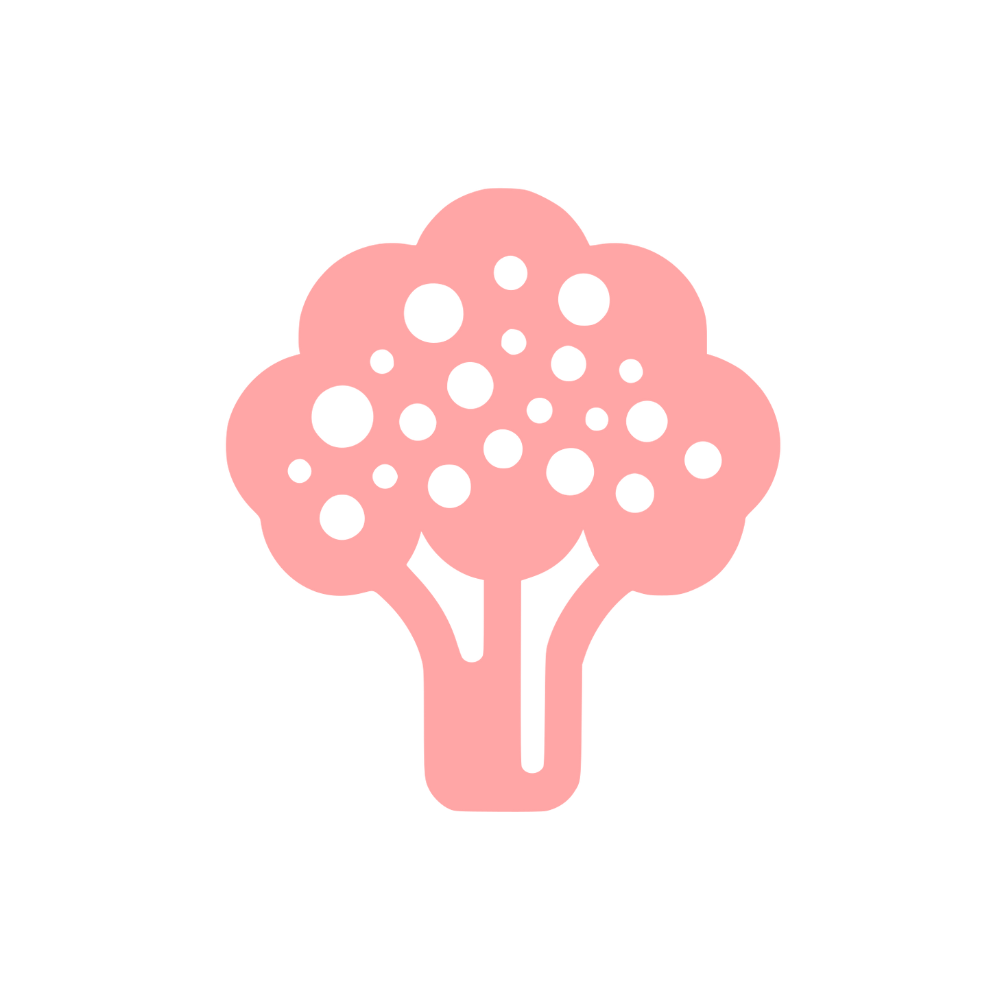 Broccoli Logo Design #ffa6a6