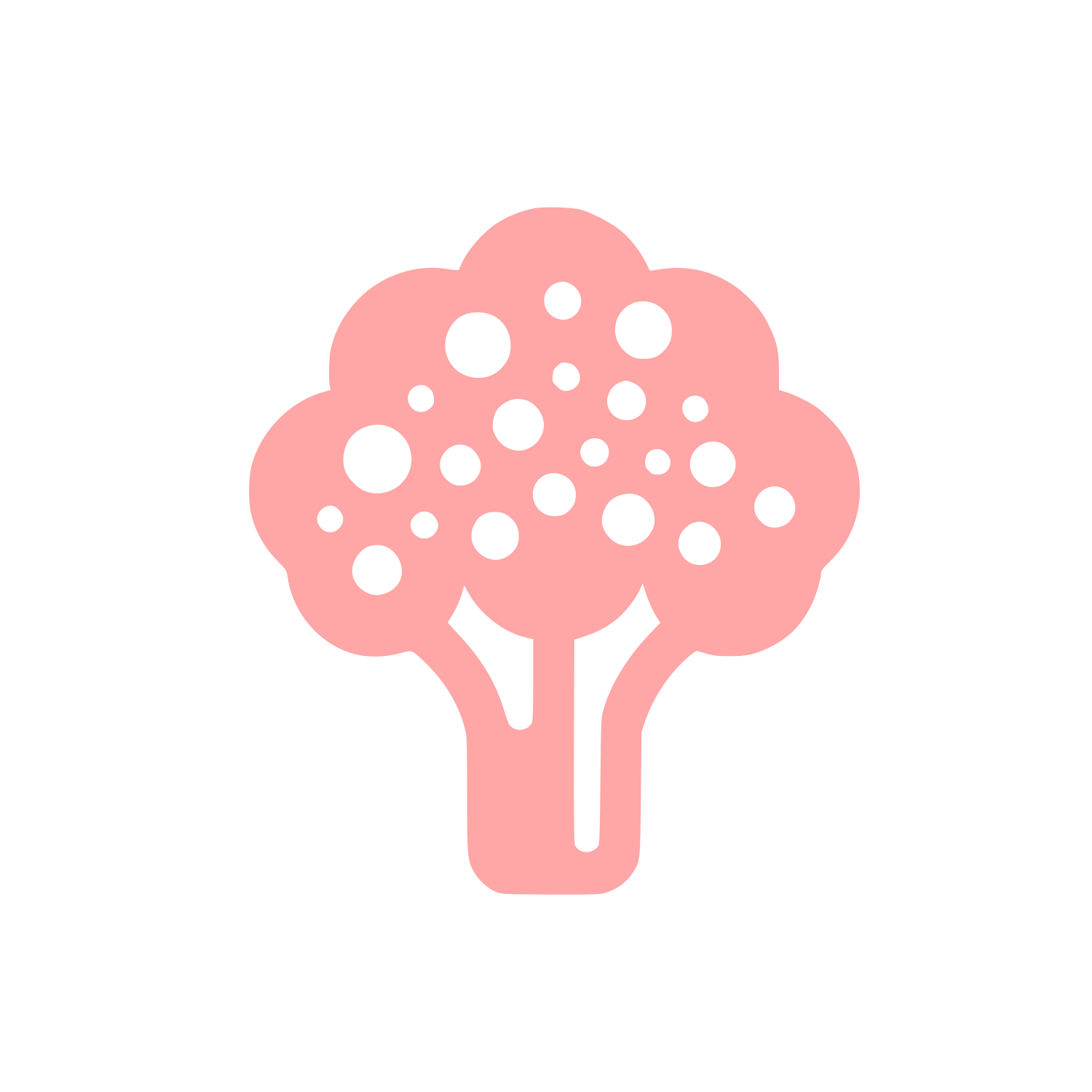 Broccoli Logo Design #ffa6a6