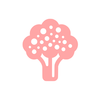 Broccoli Logo Design #ffa6a6