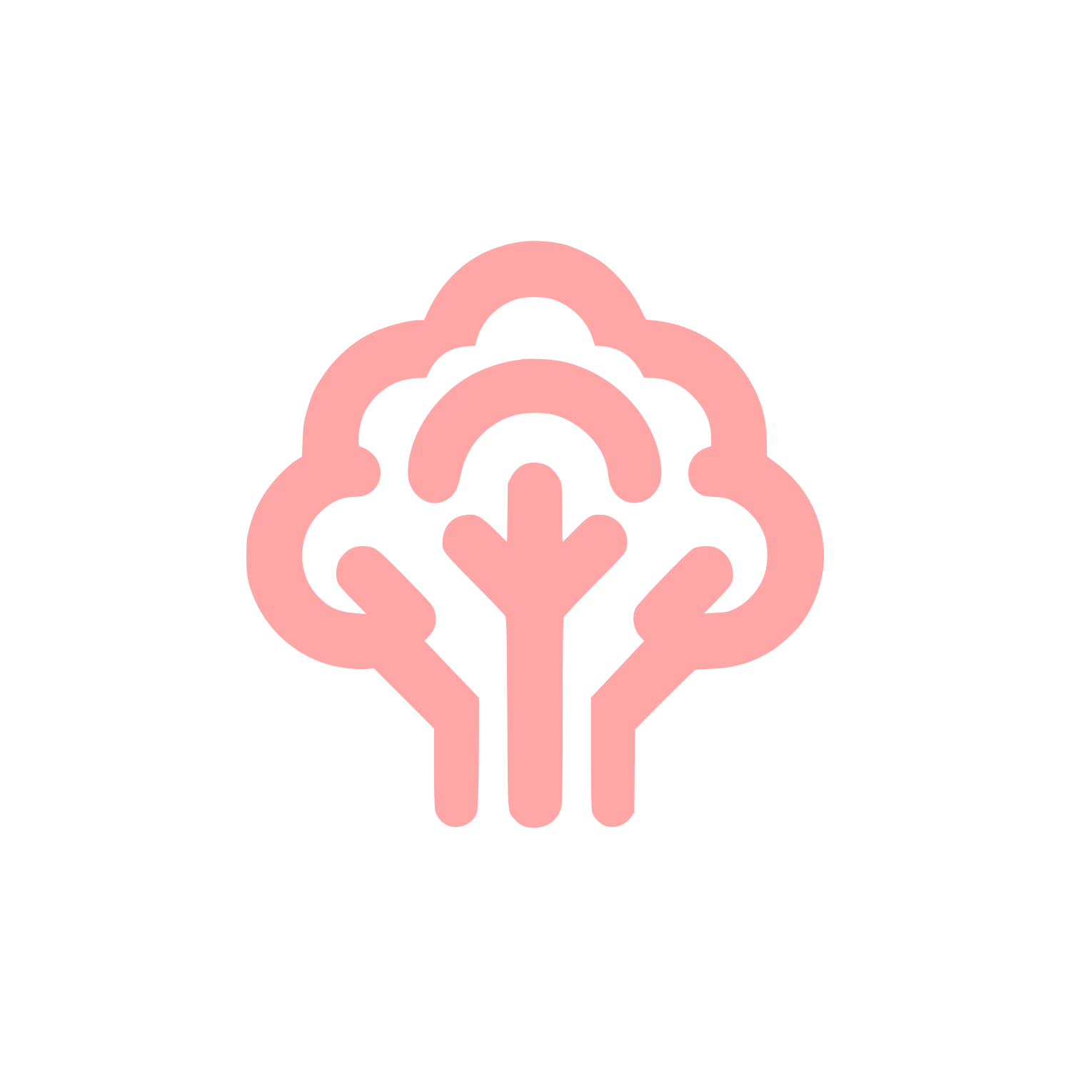 Tree Logo Design #ffa6a6