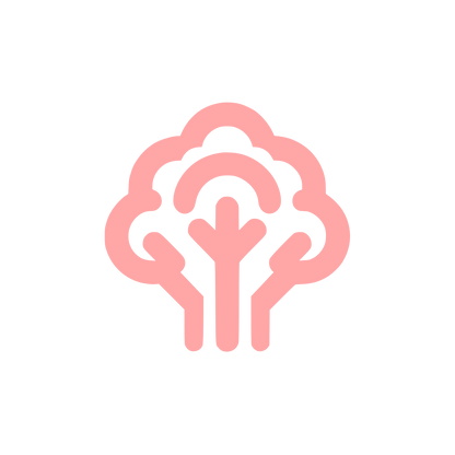 Tree Logo Design #ffa6a6