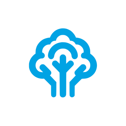 Tree Logo Design #00a3e4
