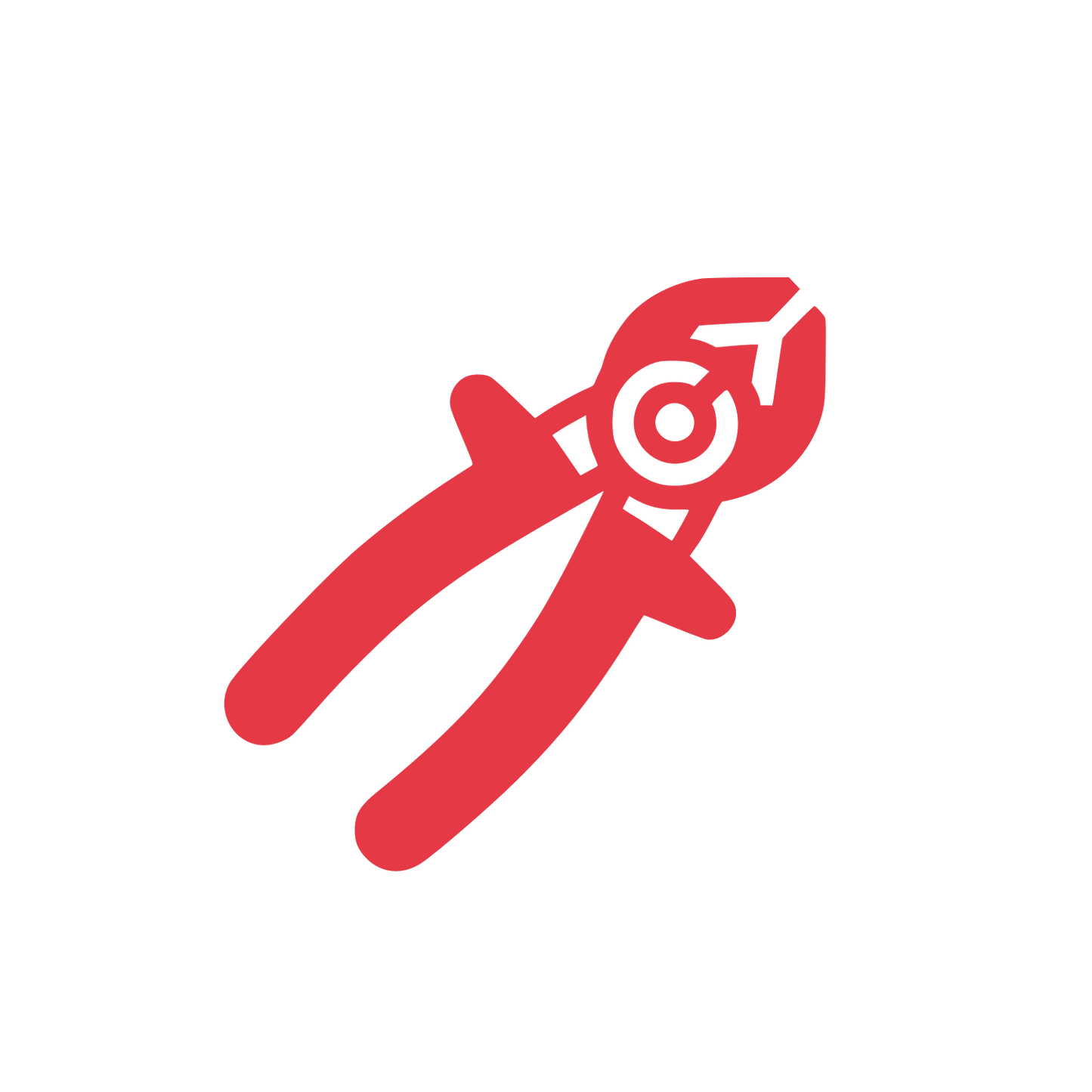 Pliers Tool Logo #E63946